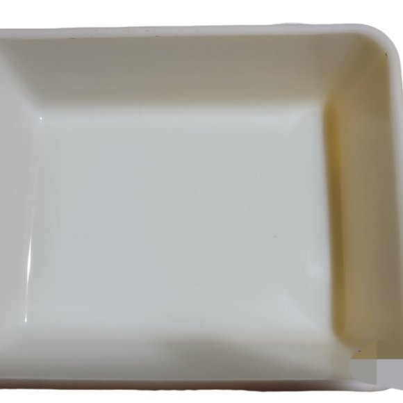 vintage  #0503 1.5 Quart 1950's yellow rectangular refrigerator baking dish - Picture 2 of 7